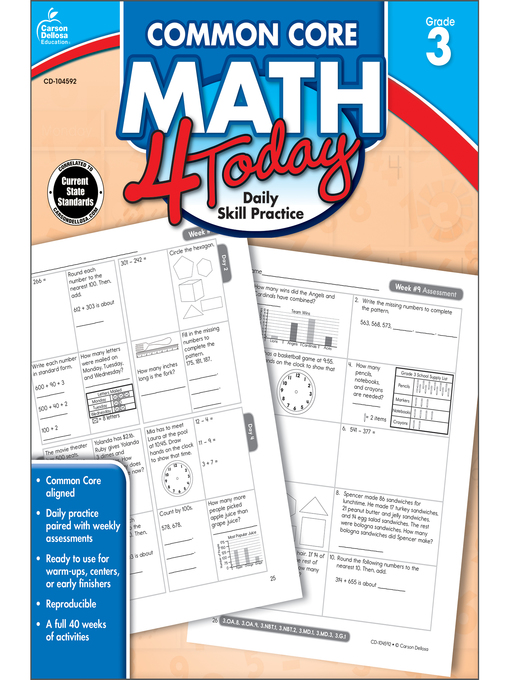 Title details for Common Core Math 4 Today, Grade 3 by McCarthy - Available